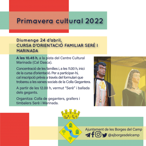 Primavera Cultural 2022 a les Borges del Camp