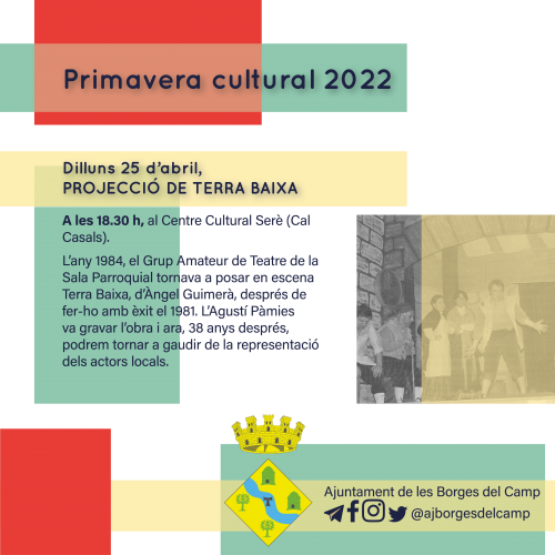 Primavera Cultural 2022 a les Borges del Camp