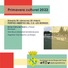 Primavera Cultural 2022 a les Borges del Camp