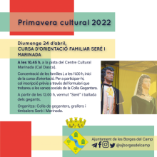 Primavera Cultural 2022 a les Borges del Camp