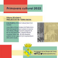Primavera Cultural 2022 a les Borges del Camp